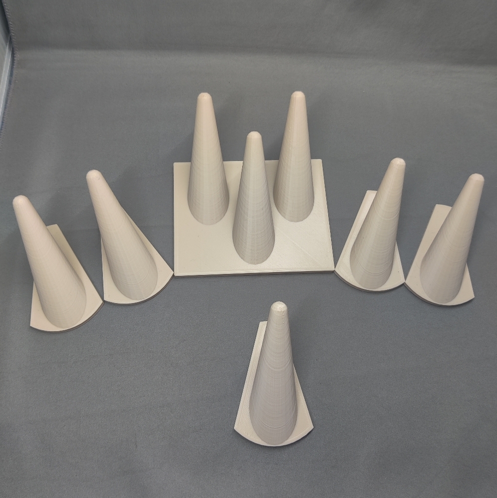Ring Cone Display Set (6 Pieces) - Beige -Designed & Produced in USA 3D …